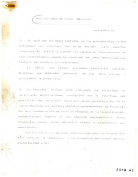 PPD: Opciones Políticas Inmediatas