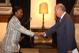 Cartas Credenciales Embajadores de Barbados, Serbia y Montenegro, Nigeria, Sudan, Costa de Marfil...