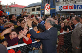 Presidente Lagos, junto a Rey de España, visita Punta Arenas