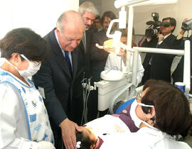 Inauguración del Consultorio Arturo Baeza Goñi, La Legua