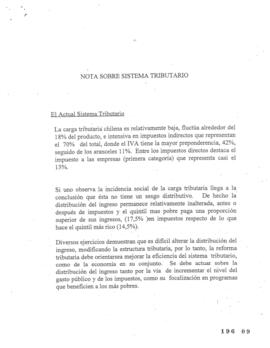 Notas sobre Sistema Tributario