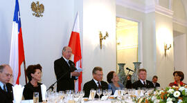 Cena Oficial en honor al Presidente de la República Ricardo Lagos