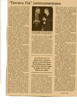 La Tercera Vïa Latinoamericana. Columna de Opinión