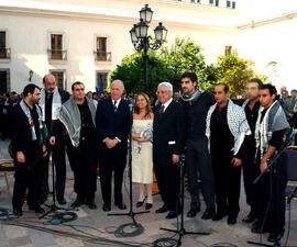 Expresión Artística en Honor al Presidente Autoridad Nacional Palestina Mahmoud Abbas