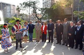 Inauguración Plaza Pablo Neruda - Río de Janeiro