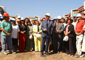 Presidente de la República en Visita Inspectiva a las Obras de Construcción del Conjunto Habitaci...