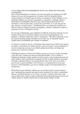 Promulgación Ley de Patentes Mineras