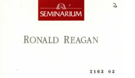 Folleto relativo a Seminario denominado Ronald Reagan Habla con Chile