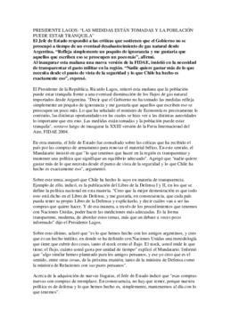 Inauguración de la Feria Internacional del Aire y del Espacio - FIDAE 2004