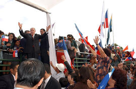 Presidente Lagos Visita Obras en Construcción de Costanera de Huasco