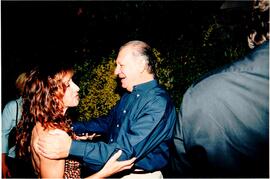 Cena del Presidente Ricardo Lagos con los cantantes españoles Miguel Bosé y Ana Torroja
