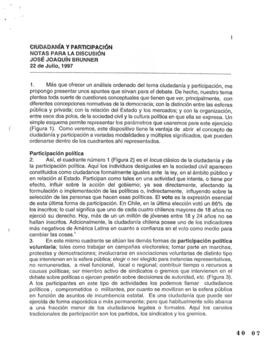 Ciudadanía y Participación. Notas para la discusión