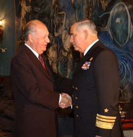 Presidente de la República en Audiencia con Nuevo Comandante en Jefe de la Armada