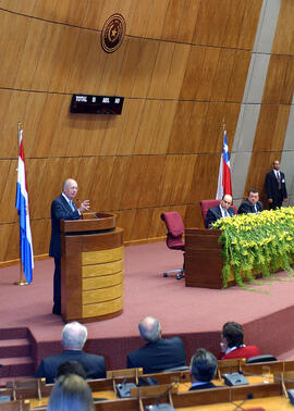 Presidente Ricardo Lagos en Congreso Nacional de Paraguay