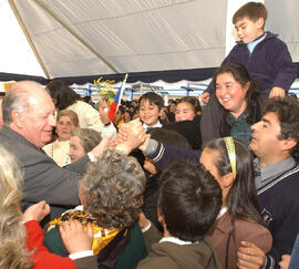 Inauguración del Internado para enseñanza media "Claudio Arrau", Coihueco