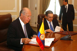 Reunión Presidentes de Chile y Colombia
