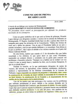 Lagos mostró un nuevo estilo de gobierno. a través de un diálogo con vecinos de Montegrande. Comu...