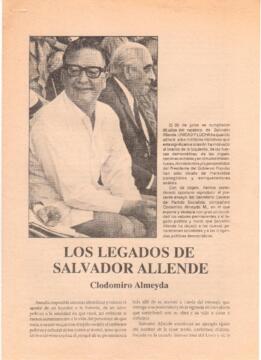 Los Legados de Salvador Allende