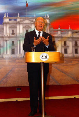 Conferencia de Prensa Presidente Lagos