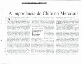 Artículos de Prensa Brasilera relativa a Importancia de Chile en el Mercosur