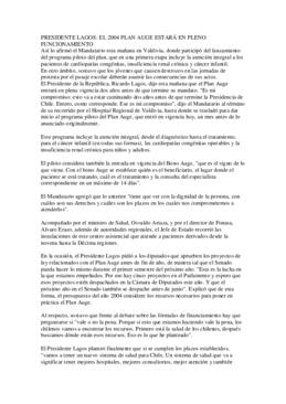 Lanzamiento programa piloto del Plan Auge en Valdivia
