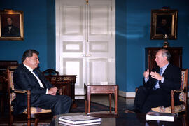 Presidente Lagos recibe en audiencia a Mario Kreutzberger