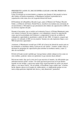 Visita Carozzi y entrega de reconocimiento por alto índice de capacitación