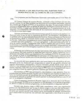 Declaración de la Coordinadora por la Identidad del Partido Por la Democracia de la Región Metrop...