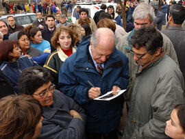 Visita a obras construidas para aminorar los efectos de las aguas lluvias