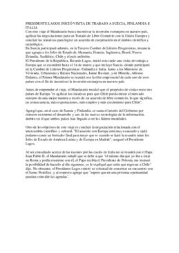 Inicio gira a Suecia, Finlandia e Italia