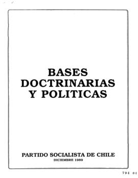 Bases Doctrinarias y Políticas de Partido Socialista de Chile