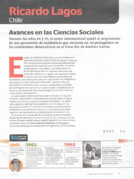 Ricardo Lagos, Chile: Avances en las ciencias sociales. Artículo