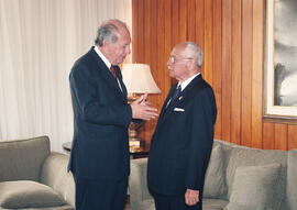 Reunión con el Presidente de Bolivia, XI Asamblea Plenaria Brasilia 2000