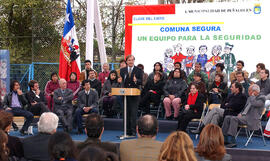 Presidente de la República en Inicio Fase 2005 del Programa Comuna Segura