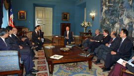 Primer Mandatario Ricardo Lagos se Reune con Presidente de Minmetals