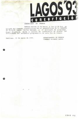 Comunicado de Prensa