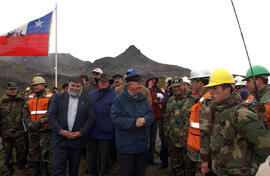 Presidente Lagos Visita Obras de Construcción Senda Vicuña-Yendegaia