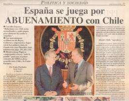 España se juega por abuenamiento con Chile. Artículo