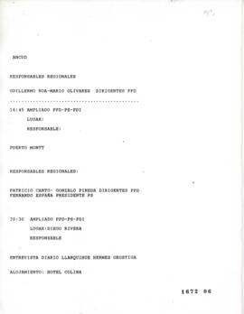 Responsables Regionales de Ampliados de Partidos de la Concertación