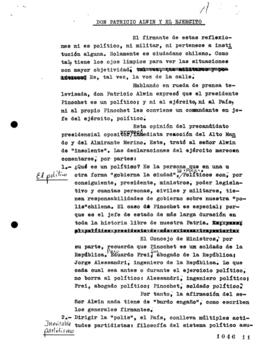 Don Patricio Aylwin y el Ejército