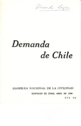 Demanda de Chile