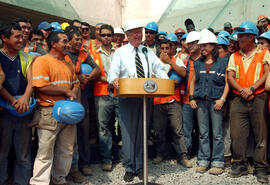 Presidente de la República en Visita Inspectiva a las Obras de la Cárcel Santiago I
