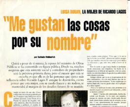 Me gustan las cosas por su nombre. Entrevista