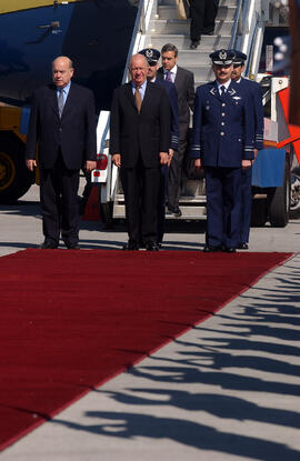 Llegada Presidente Lagos a Chile