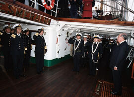 Visita Buque Escuela Esmeralda, al iniciar crucero instrucción