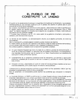 El Pueblo de Pie Construye la Unidad