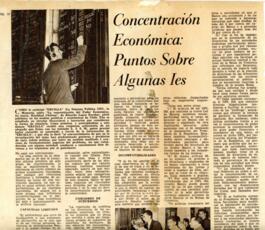 Concentración Económica: puntos sobre algunas íes. Artículo