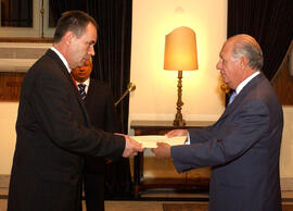 Cartas Credenciales Embajadores de Barbados, Serbia y Montenegro, Nigeria, Sudan, Costa de Marfil...