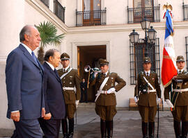 Primer Mandatario Ricardo Lagos Recibe al Presidente de Argelia