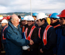 Visita obras mejoramiento acceso al muelle Nº 2, Puerto Lirquén